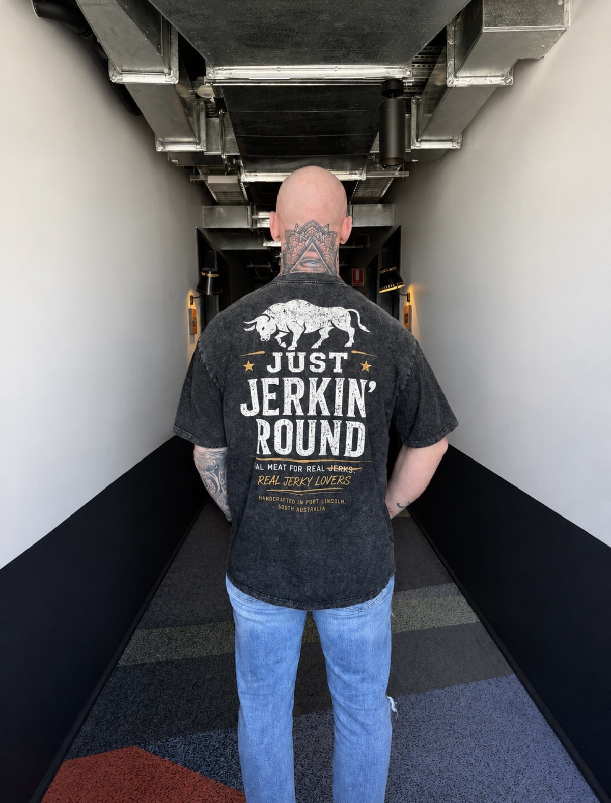 Just Jerkin' Round Original Acid Wash Tee