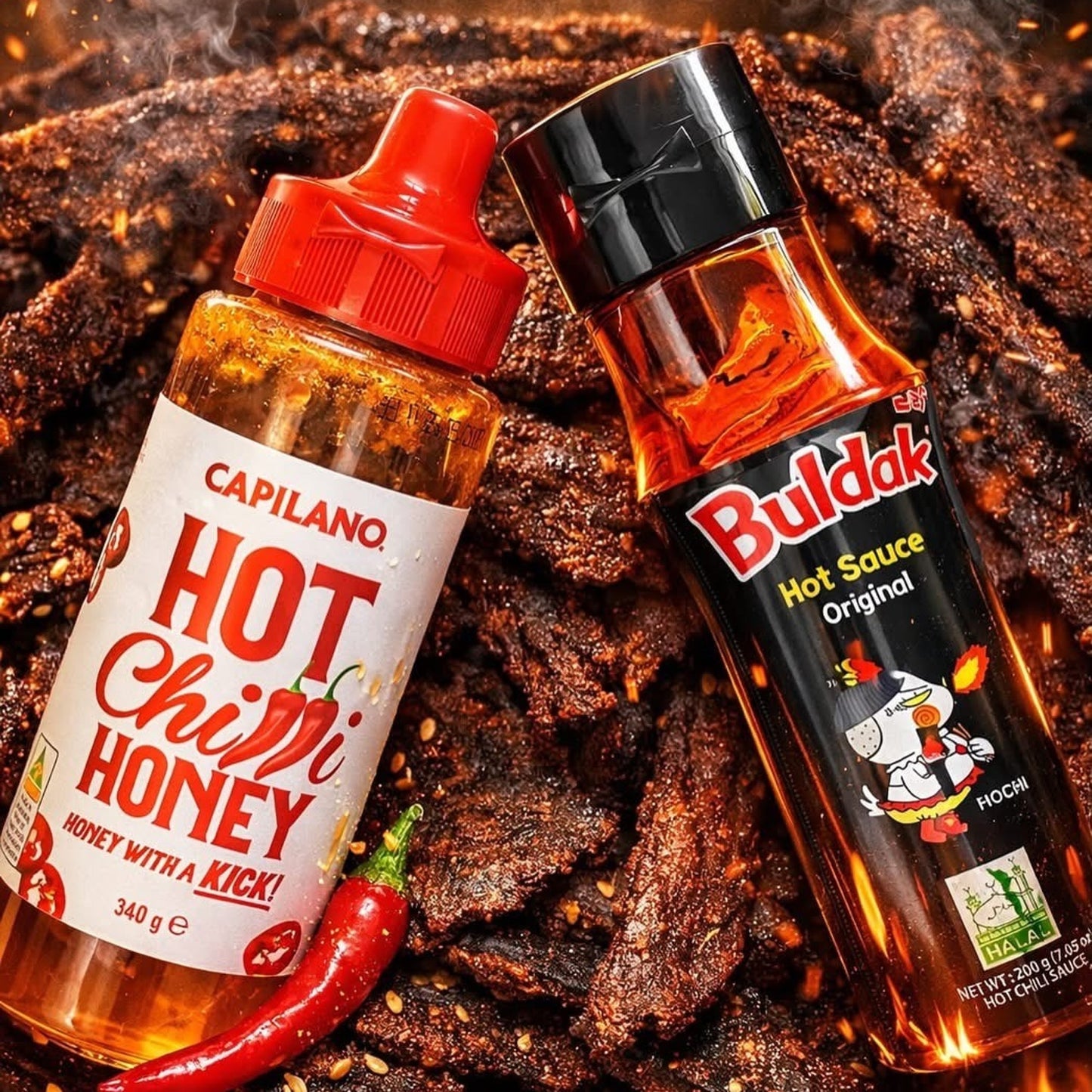 Buldak x Habanero Honey Special Edition Beef Jerky - 80g Bag